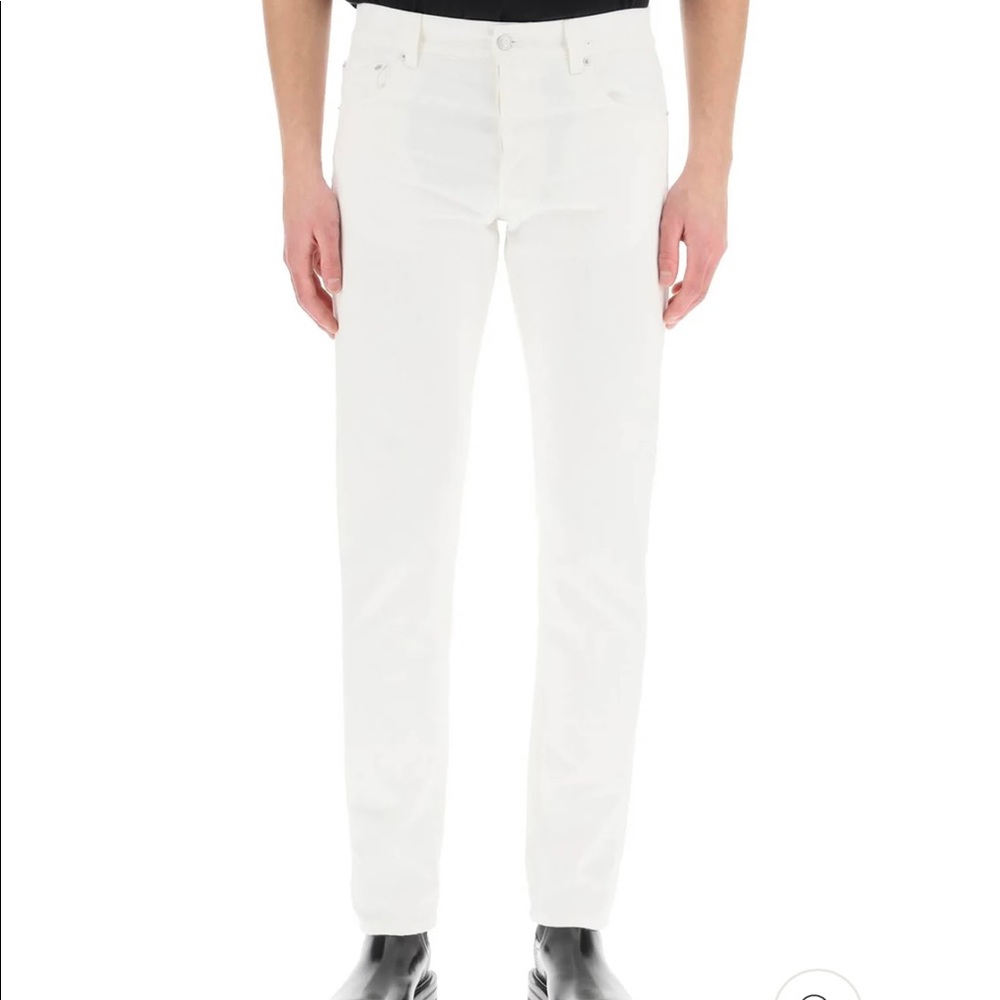 Alexander‎ McQueen White Embroidery Logo